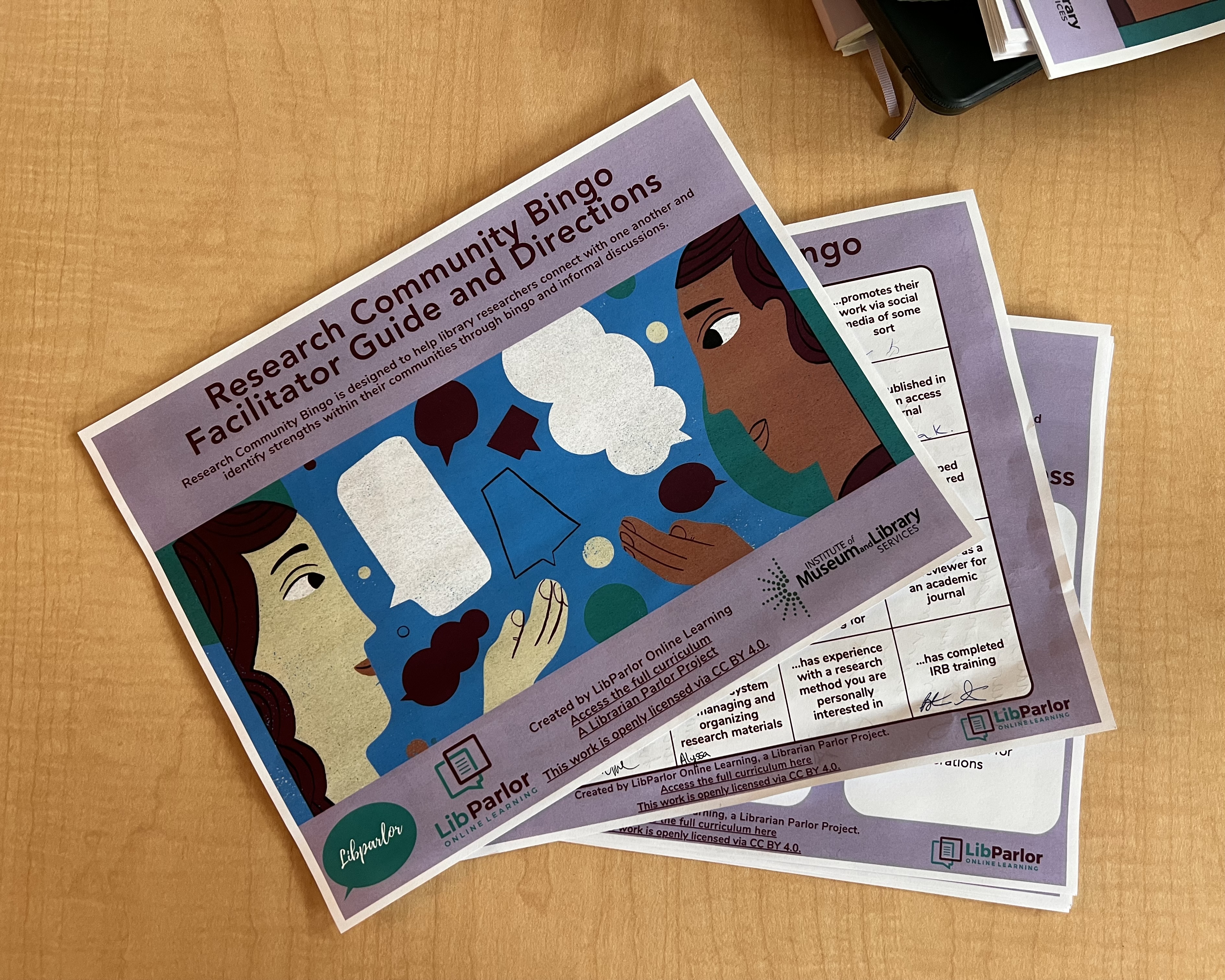 LibParlor Research Community Bingo Facilitator Guide